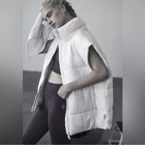 Free People Movement Oversized Slouchy In A Bubble Puffer Vest Size Large